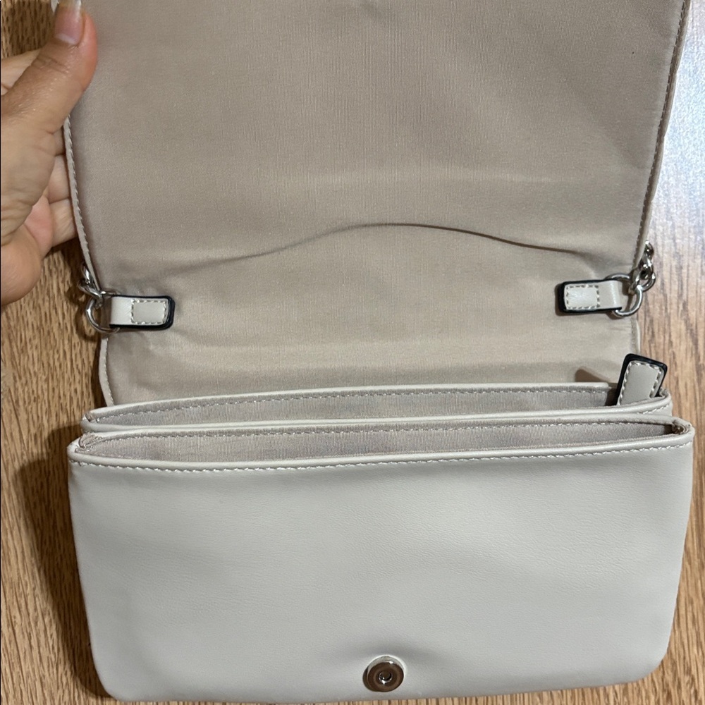 Sam Edelman Cream Quilted Crossbody Bag - Picture 6 of 14